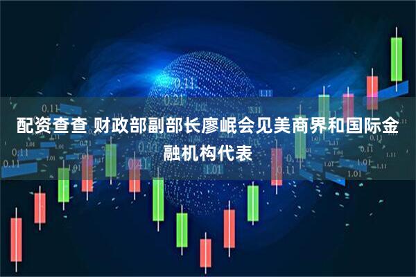 配资查查 财政部副部长廖岷会见美商界和国际金融机构代表