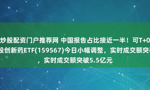 炒股配资门户推荐网 中国报告占比接近一半！可T+0交易的港股创新药ETF(159567)今日小幅调整，实时成交额突破5.5亿元